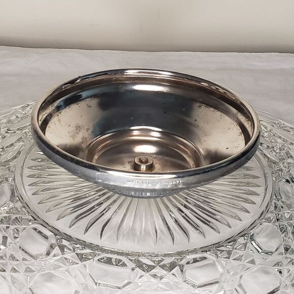 Edwardian crystal cake platter - Picture 6 of 9